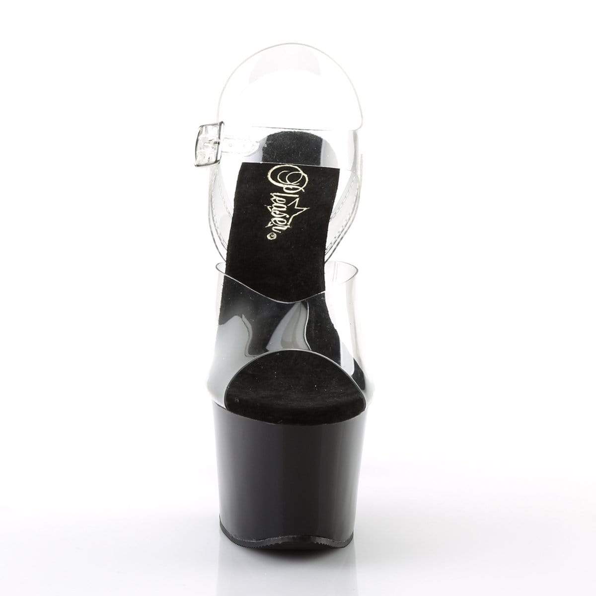7" Heel, 2 3/4" 7" - 7 1/2" Heel Clr/Blk SKY308/C/B