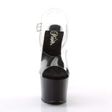 7" Heel, 2 3/4" 7" - 7 1/2" Heel Clr/Blk SKY308/C/B