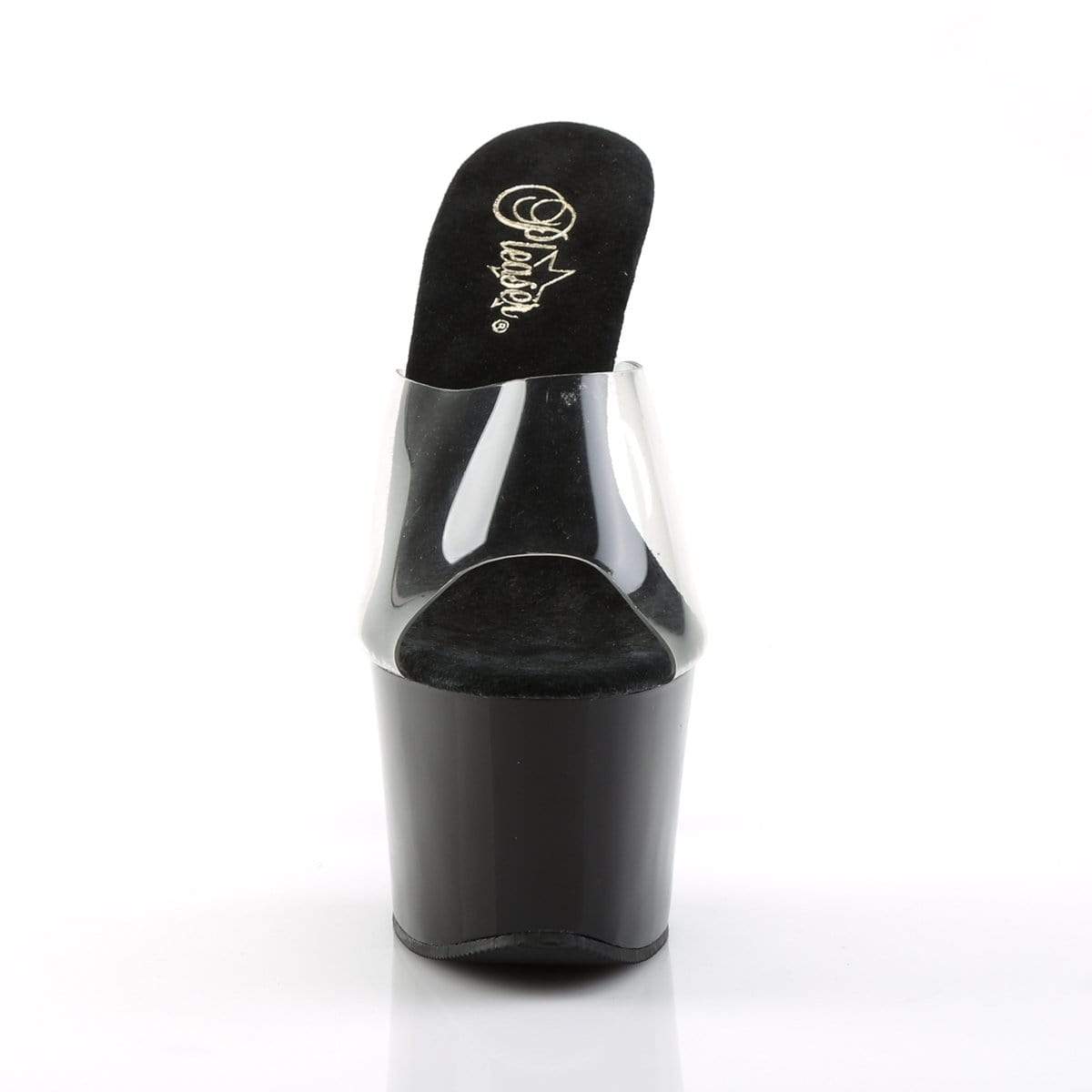 7" Heel, 2 3/4" PF 7" - 7 1/2" Heel Clr/Blk SKY301/C/B