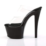 7" Heel, 2 3/4" PF 7" - 7 1/2" Heel Clr/Blk SKY302/C/B