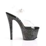 7" Heel, 2 3/4" PF 7" - 7 1/2" Heel Clr/Blk SKY308MG/C/B