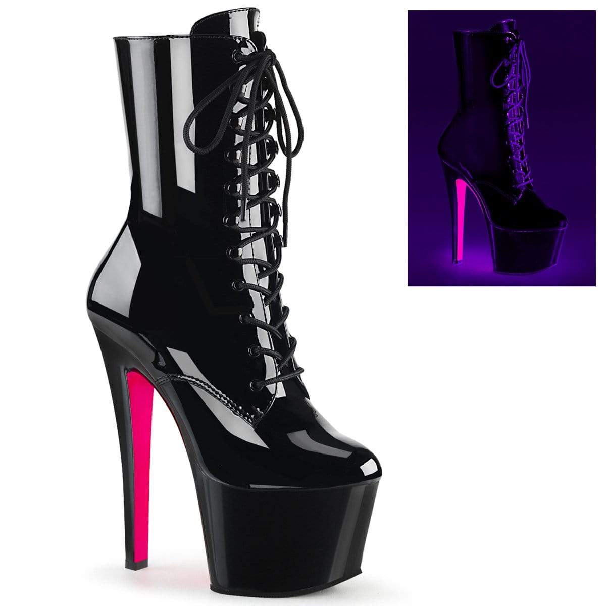 Sky 1020TT Black Pat./Black Neon Hot Pink
