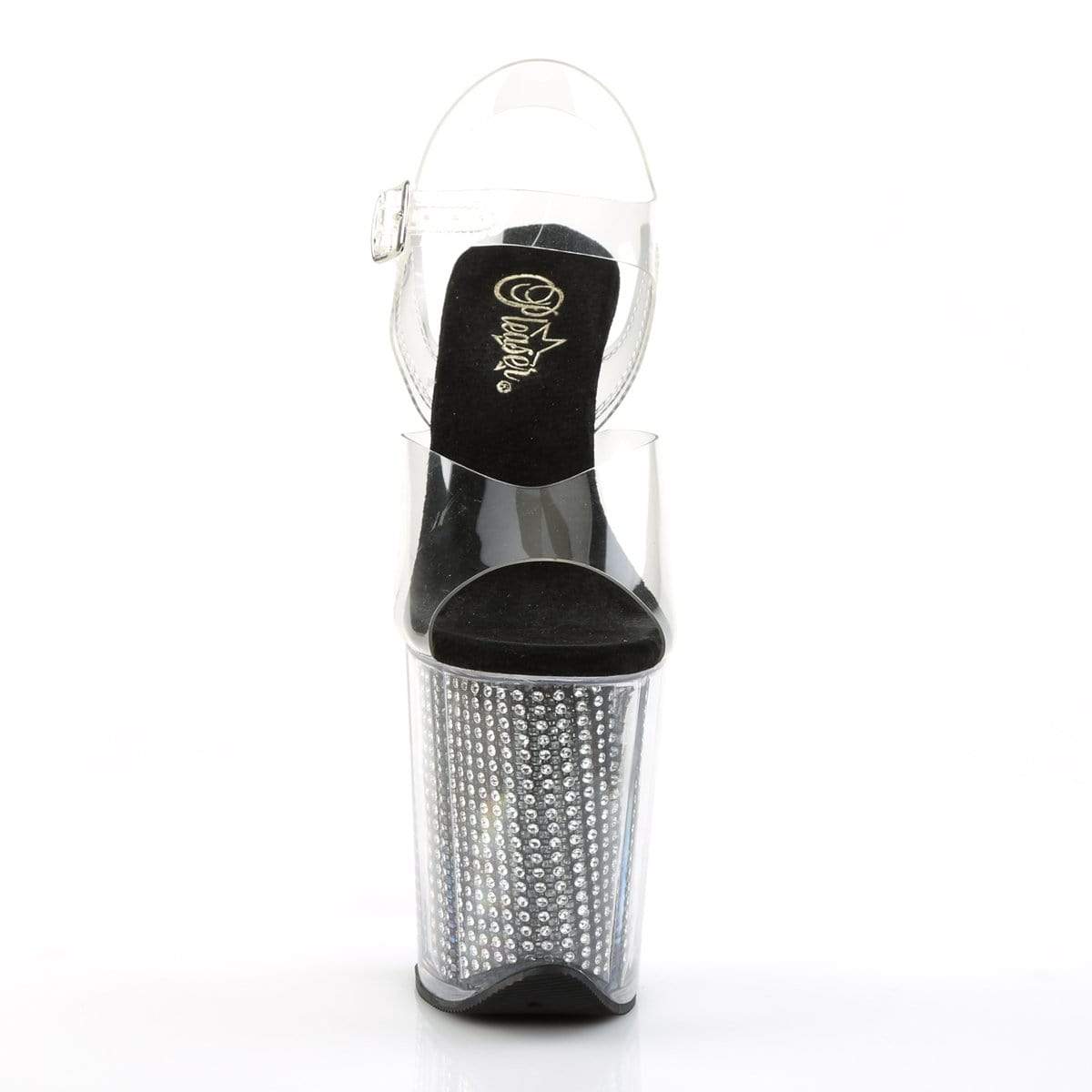 8" Heel, 4" PF 8" Heel Clr/Blk SRS FLAM808SRS/C/B