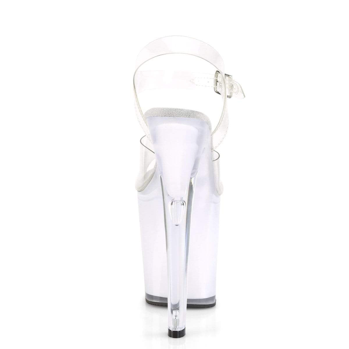 8" Heel, 4" PF 8" Heel Clr/White Glow DISCOLT808/C/WGLOW