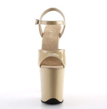 8" Heel, 4" PF 8" Heel Cream Pat/Cream FLAM809/CR/M