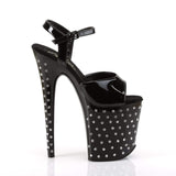 8" Heel, 4" PF Specialty Collection Blk Pat/Blk STDUS809/B/M