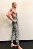 Shark Polewear Leggings Suspender Leggings- Leopard