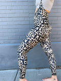Shark Polewear Leggings Suspender Leggings- Leopard