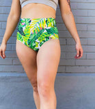 Shark Polewear Shorts High Waisted Shorts Green Fern