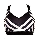 Sway Polewear Tops Harlequin Jayne Top - Black and White Stripes