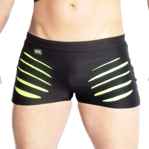 Wink Shorts Slash Shorts- Apple Green